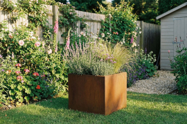 Bac Corten Jardinière - Carré - hauteur 60cm