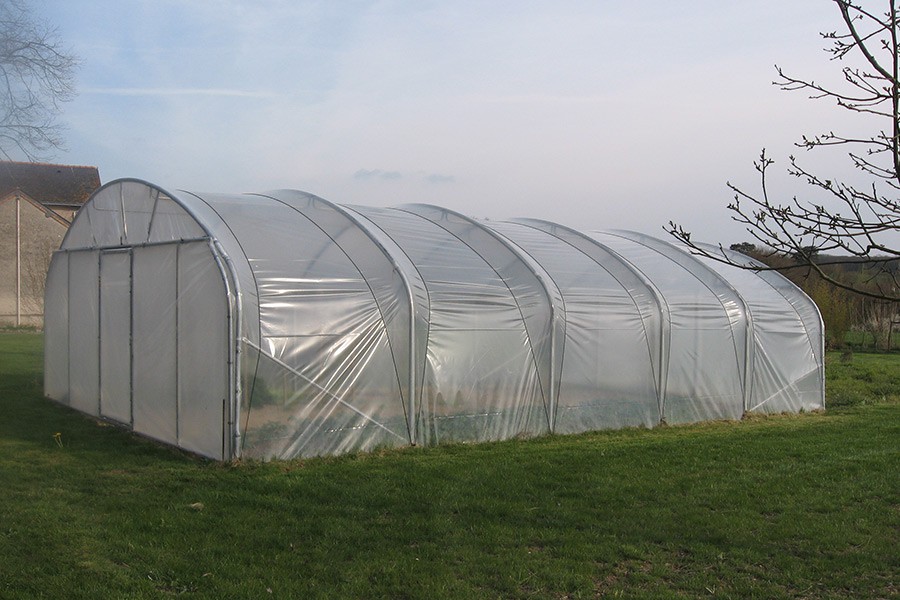 Bâche Serre Tunnel 3 M X 10 M - Film Polyéthylène Transparent, Imperméable, Anti-UV, Pour Jardinage